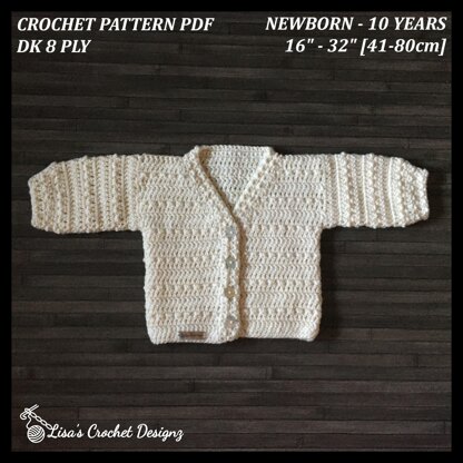 Ashley Cardigan Newborn - 10 Years