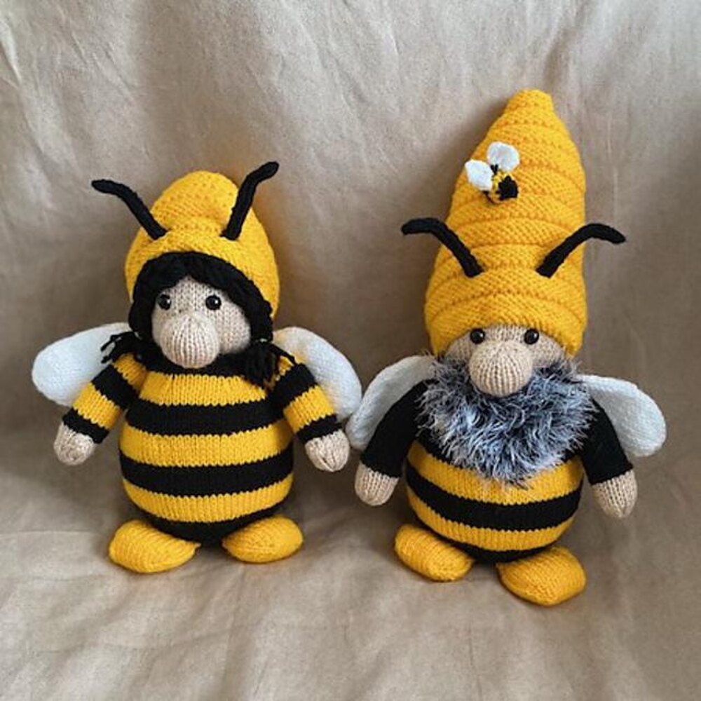 Bumble bee gnome- free crochet pattern 