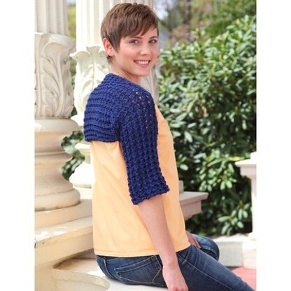 607 Lake House Shrug - Knitting Pattern for Women in Valley Yarns Goshen