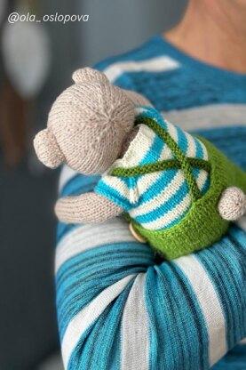 Teddy Bear knitting pattern PDF