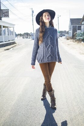 Wicklow Sweater in Berroco Inca Tweed - 346-1