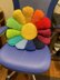 Rainbow Flower Pillow