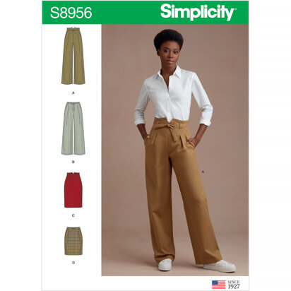 Simplicity S8956 Misses Pants and Skirts - Sewing Pattern