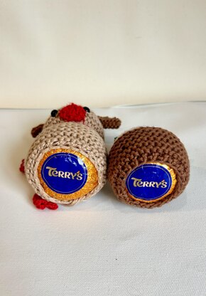 Terrys Chocolate orange cover reindeer & pudding