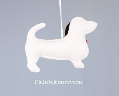 Bassett Hound Felt Ornament