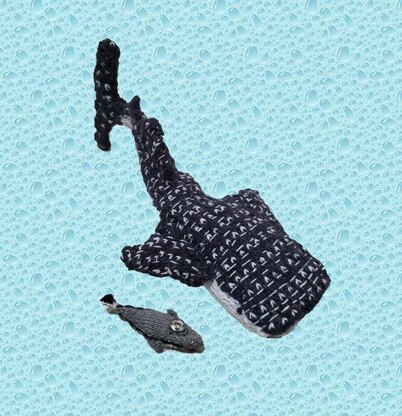 Inktastic Cute Whale Shark Knitting Tote Bag 