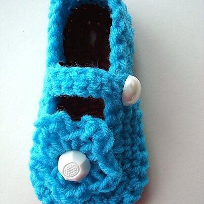 Children`s Mary Jane Slippers - Crochet Patterns by Ashton11