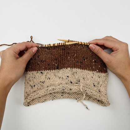 Easy Double Brim Knit Hat