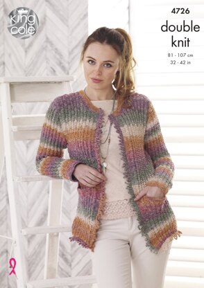 Jacket and Sweater in King Cole DK - 4726 - Downloadable PDF