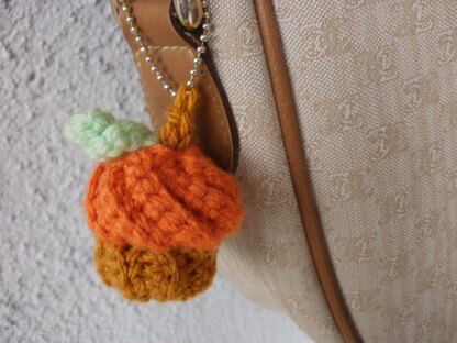 Pumpkin Cupcake Keychain