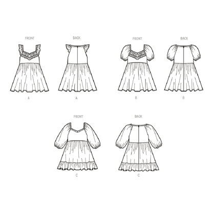 McCall's Toddlers' Dresses M8372 - Sewing Pattern