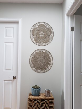 Mandala Primrose - Crochet Wall Decor