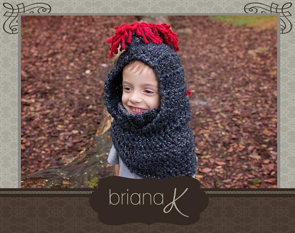 Crochet Hooded Cowl Pattern Sewing Pattern #2042 Darcy Hooded