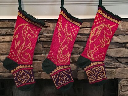 Christmas Phoenix Stocking