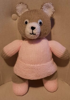 Ballerina Bear Knitting Pattern