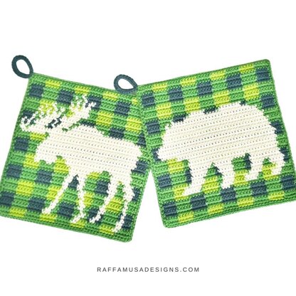 Moose Potholder