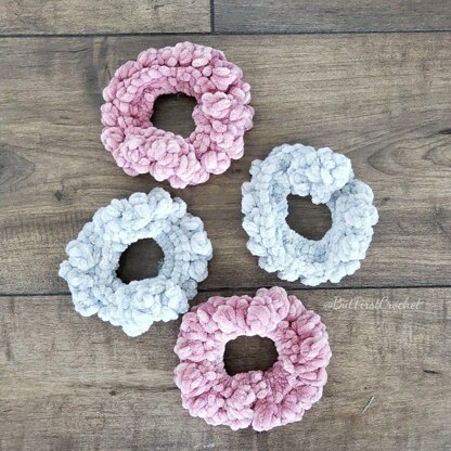 Velvet Crochet Scrunchie