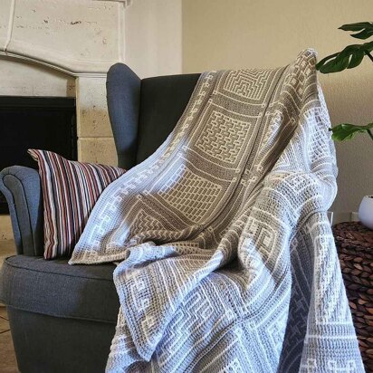 Zuri Tunisian Mosaic Blanket CAL