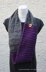 Purple and grey infinity scarf