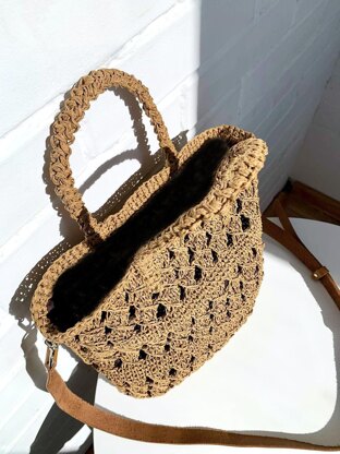 Twisted raffia Tote bag