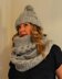 Storm Cable Pom Pom Hat & Cowl Set