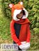 Fox or Wolf Hooded Scarf