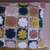 Checkerboard Flower Pillow