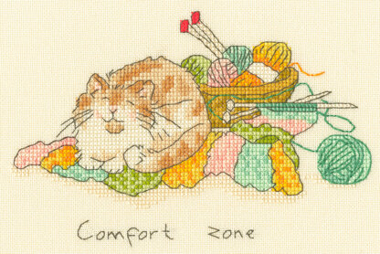 Bothy Threads Comfort zone Cross Stitch Kit - 18 x 12cm 