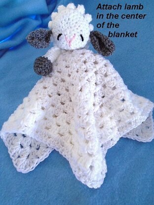 763 LITTLE LAMB BABY SNUGGLE BLANKET