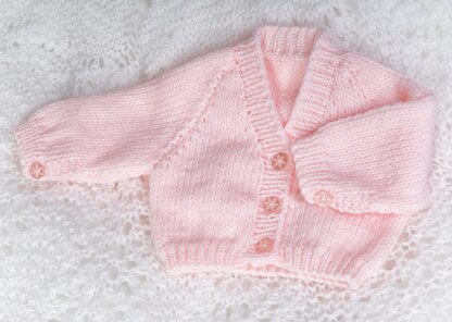 Premature Baby 10 inch Cardi and Hat