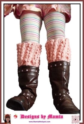 Crochet Braided Hearts Boot Cuffs Romantic Legwarmer Unique