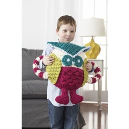 Huggable Owl Pillow in Bernat Softee Chunky