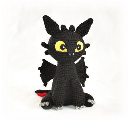 Toothless Night Fury Black Dragon Crochet Pattern