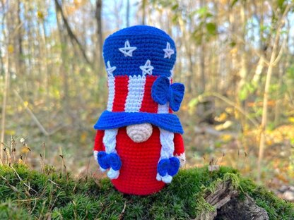 Patriotic gnome USA (girl_2)