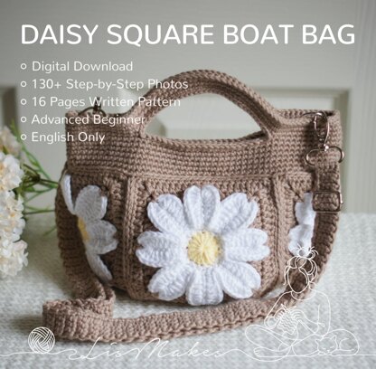 Daisy Square Boat Bag