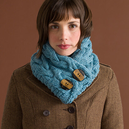 Clifden Cowl in Classic Elite Yarns Big Liberty Wool