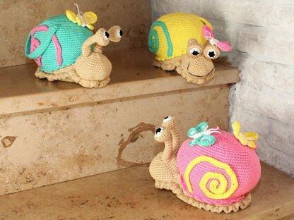 Snail - Doorstop, Stuffed Toy - Amigurumi