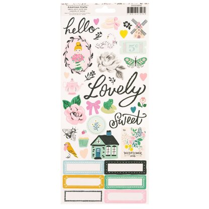 American Crafts Maggie Holmes - Garden Party 6x12 Stickers