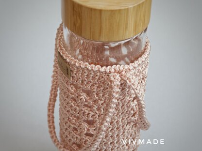 Lovely crochet water bottle holder - Khuc Cay