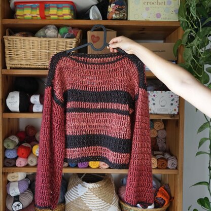 Autumn Breeze Mesh Sweater