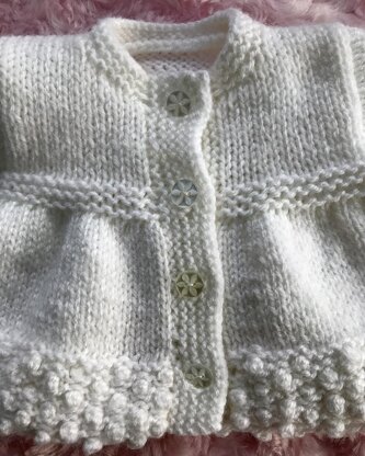 P109 Doll's Cardigan and Dress Set