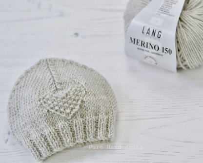 Fay Preemie / Baby Hat in Lang Merino 150