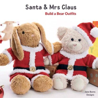 Santa and Mrs Claus Bear Outfits