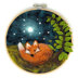 The Crafty Kit Company Ltd Sleepy Fox in a Hoop Needle Felting Kit - 15cm
