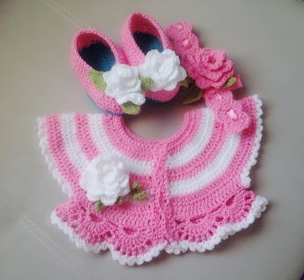 Crochet baby bolero pattern hot sale