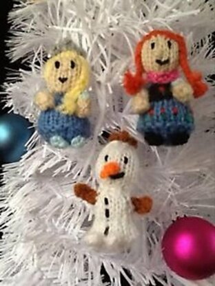 Frozen inspired Christmas Tree Decorations