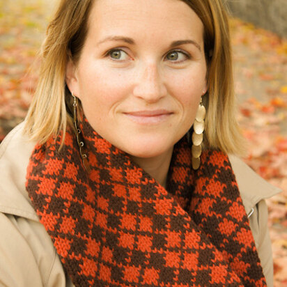 Argyle Cowl in Imperial Yarn Erin - F01 (Downloadable PDF)