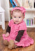 Little Sweetie Dress & Headband in Red Heart Soft Baby Steps - LW2900EN - Downloadable PDF