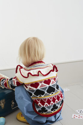 " Alice Frill Jumper " - Jumper Knitting Pattern For Girls in MillaMia Naturally Soft Merino by MillaMia