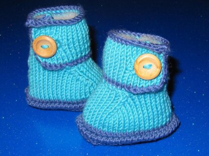 Baby One Button Bumper Booties